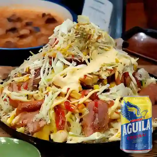 Combo Salchipapa Especial + Aguila Orig Lta 330ml