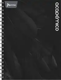 Norma Cuaderno Académico Cuadriculado 160 Hojas Negro