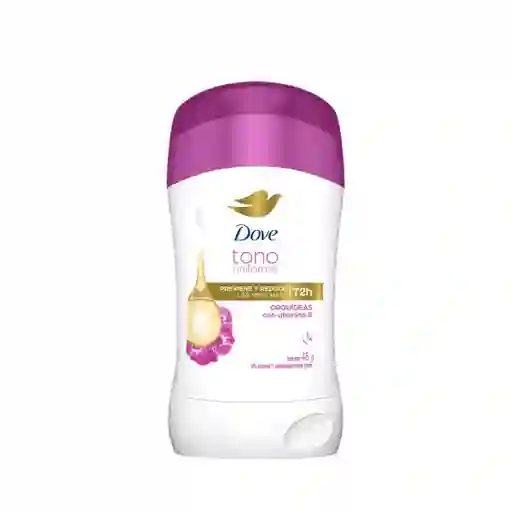 Desodorante Dove en Barra Tono Uniforme Orquídea x 45g