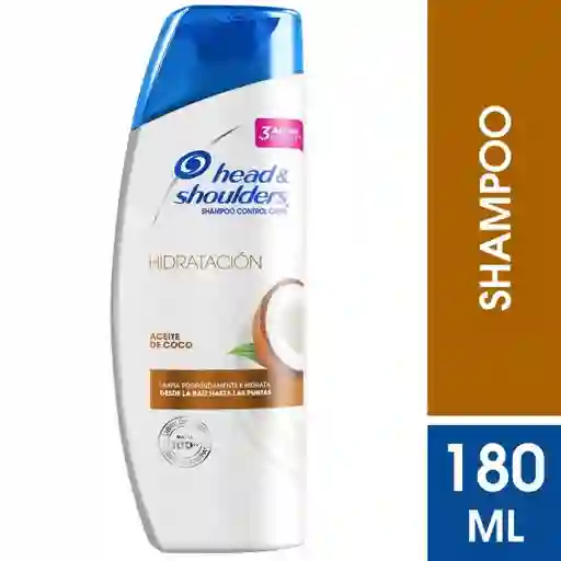 Head & Shoulders Hidratación Aceite De Coco Shampoo 180 ml