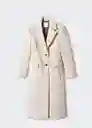 Abrigo Linda Beige Talla 24 Mujer Mango