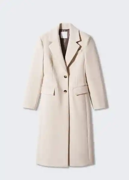 Abrigo Linda Beige Talla 24 Mujer Mango
