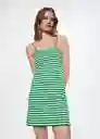 Vestido Sari Verde Talla S Mujer Mango