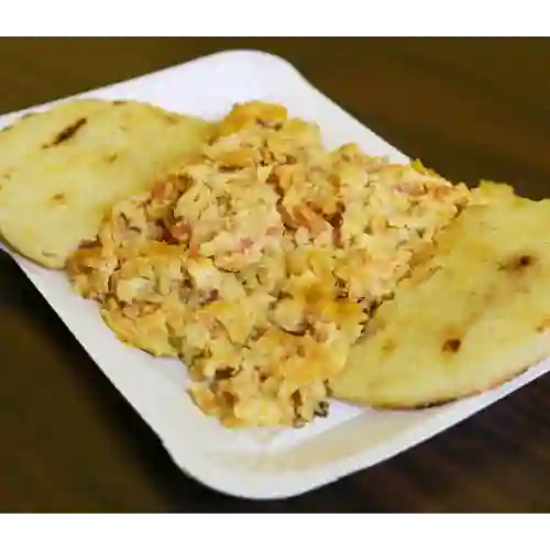 Huevos Al Gusto Arepa Super Quesuda