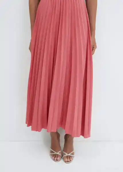 Vestido Caldera-A Coral Talla L Mujer Mango