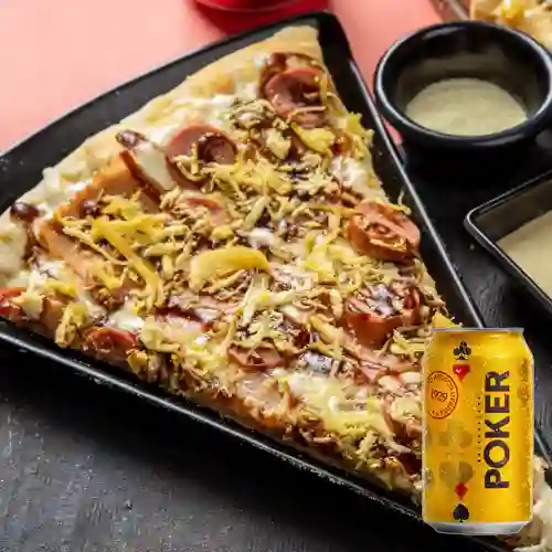 Combo Pizza Americana + Poker 355 ml