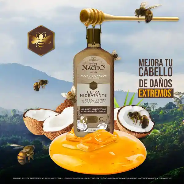 Tio Nacho Acondicionador Ultra Hidratante con Aceite de Coco