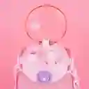 Vaso Plástico Con Correa Hombro Degradado Rosa 1300 mL Miniso