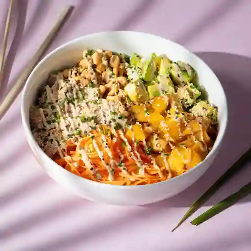 Poke sushi atún tropical