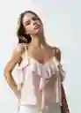 Camisa Mujer Rosa Nude Medio M 411G373 Naf Naf