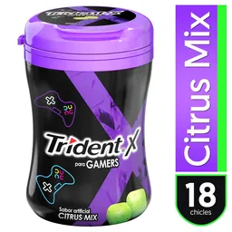 Trident X Chicles para Gamers Sabor Artificial Citrus Mix