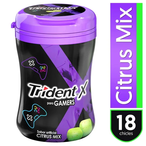 Trident Chicles para Gamers Sabor Citrus Mix