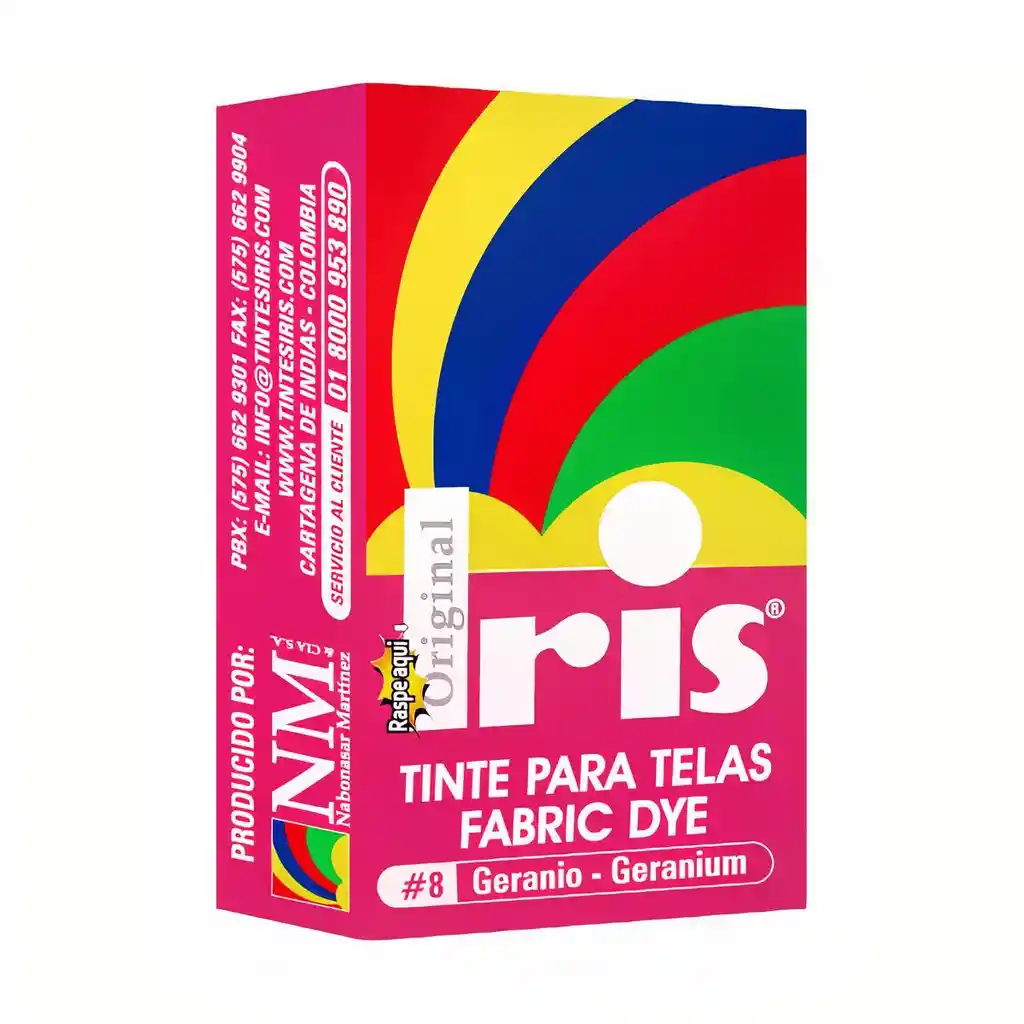Iris Tinte para Telas Tono #8 Geranio