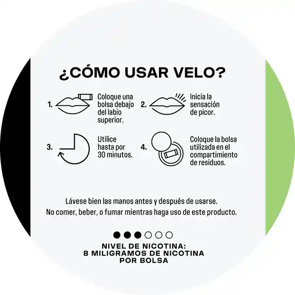 VELO Bolsas de Nicotina Fresa Ice 8MG