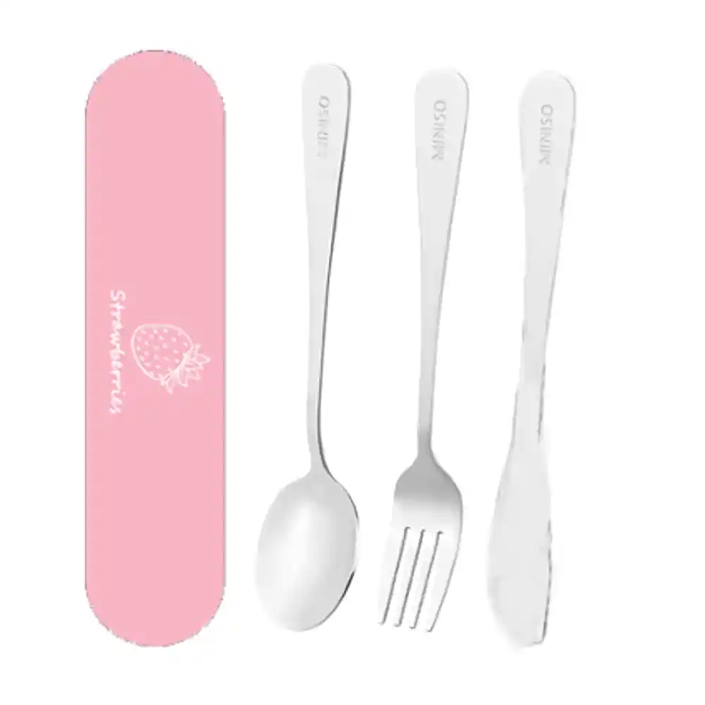 Miniso Kit de Cubiertos Fruit Series de Fresa