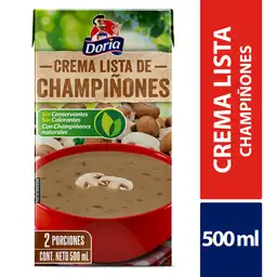 Doria Crema Lista de Champiñones