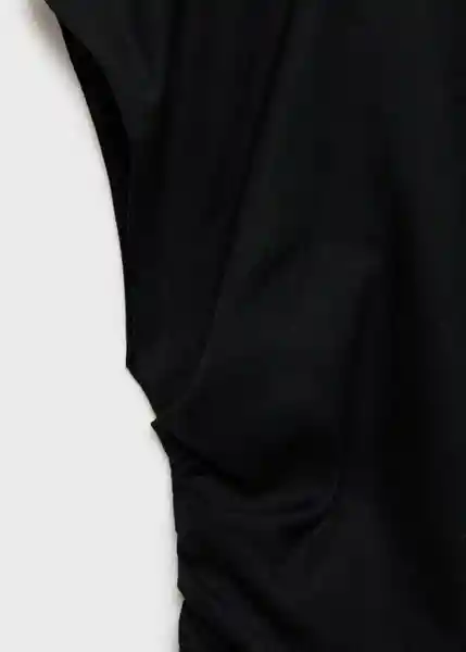 Top Bari Negro Talla XS Mujer Mango