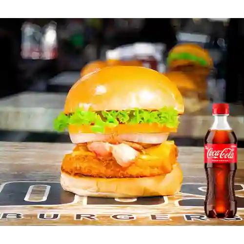 Combo Burger Crispy Chicken +Cocacola Orig 400ml