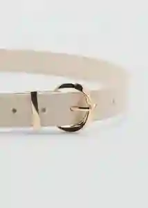 Cinturón Twister Crudo Talla S Mujer Mango