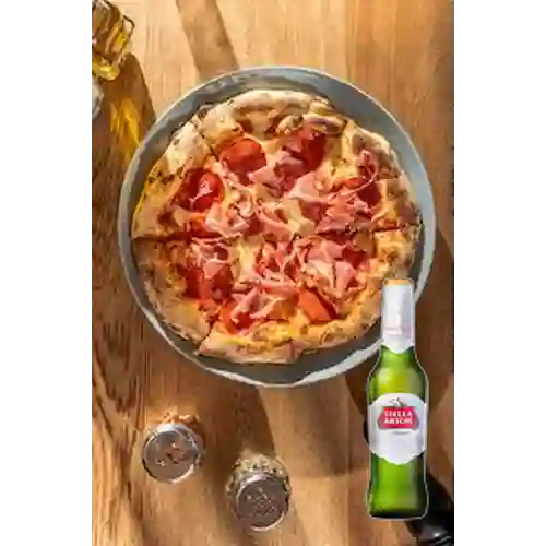 Combo Pizza Madurados + Stella Artois Bot. 330ml