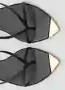 Sandalias Lala Negro Talla 38 Mujer Mango
