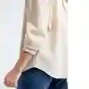  Camisa Sand Mujer Crudo Marfil Claro Talla L Naf-Naf 