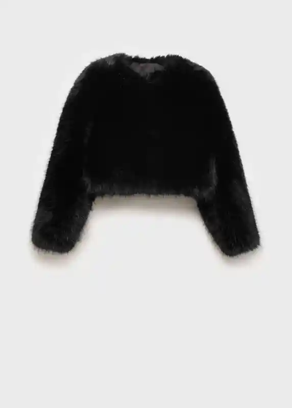 Chaqueta Boleta Negro Talla S Mujer Mango