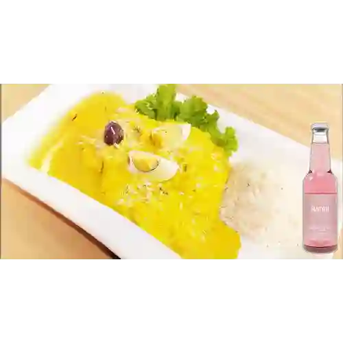 Combo Ají de Gallina +Hatsu Frambuesa&Rosas 300ml