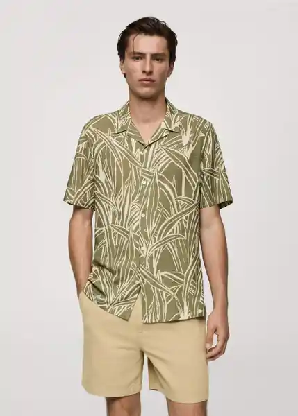 Camisa Bombay Khaki Talla M Hombre Mango