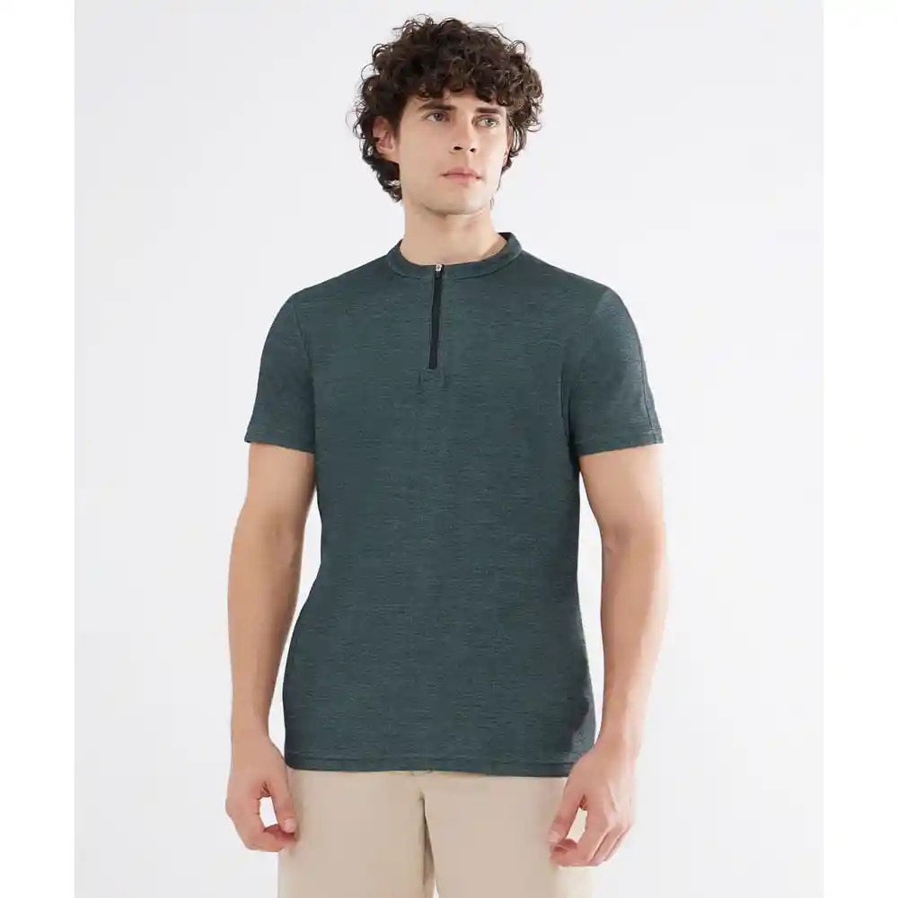 Polo Mao Con Cremallera Hombre Seven Seven Talla S