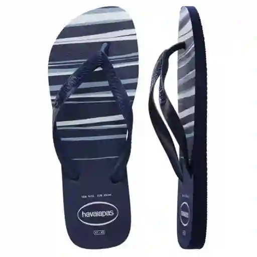 Sandalias Havaianas Top Basic Hombre Azul/blanco Talla 39/40