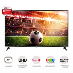 Lg Televisor Led Uhd 4k 49 Pulgadas 49UJ550T