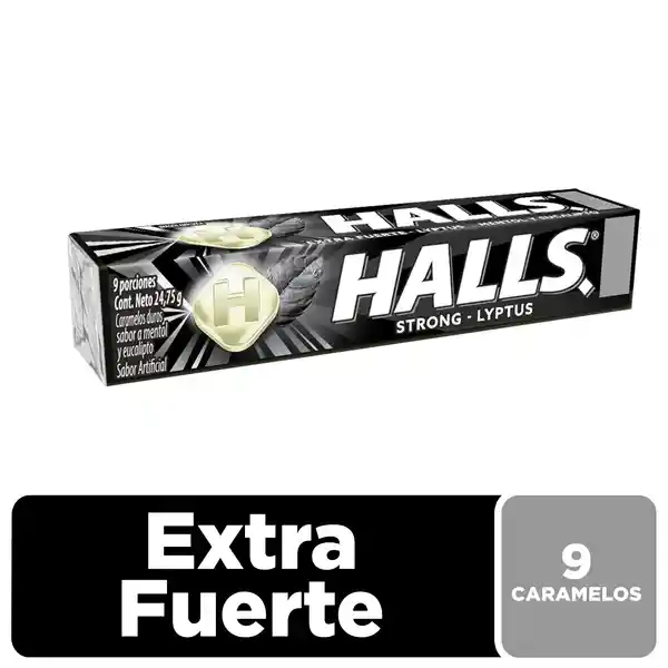 Halls Caramelo Menta Extra Fuerte