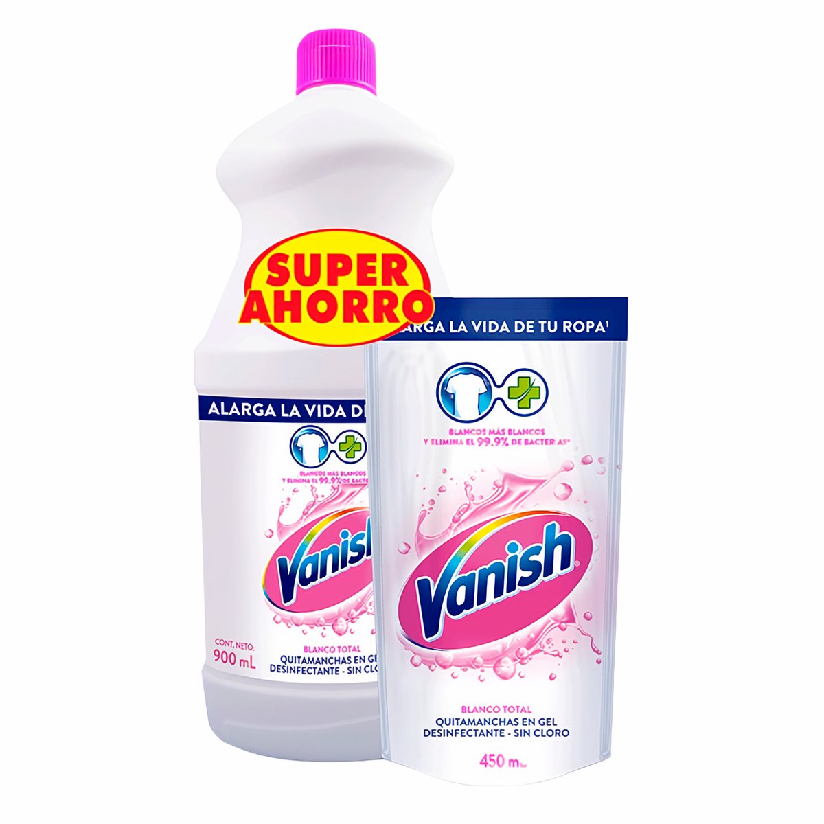 Vanish Quitamancha Gel Multiusos Blanco Total 2 und