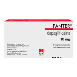 Fanter Dapagliflozina 10 Mg