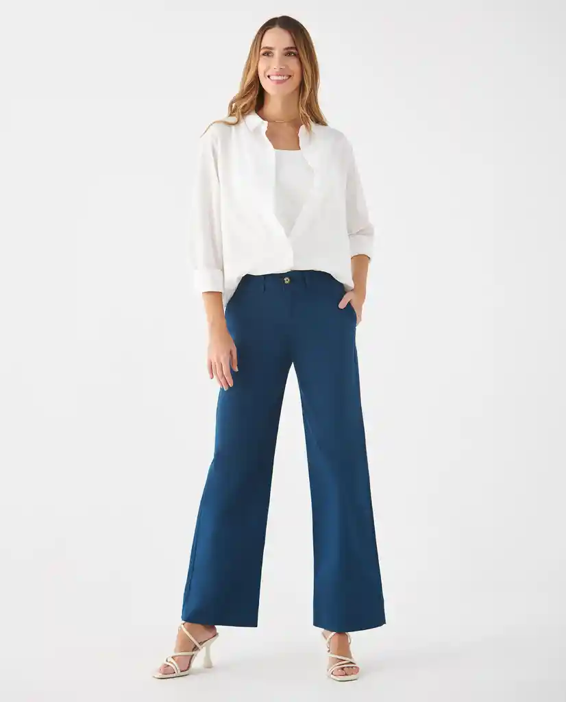 Pantalón Azul Claro Cielo Limpio Talla 10 639F035 Esprit