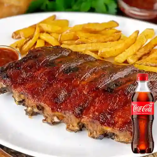 Combo Costillas de Cerdo + Coca Cola Original 400 ml