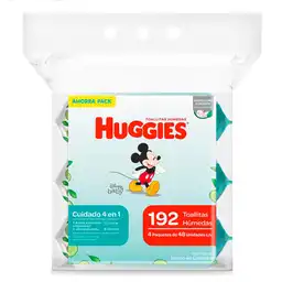Huggies Toallita Húmeda Cuidado 4 en 1 Desechables 192U