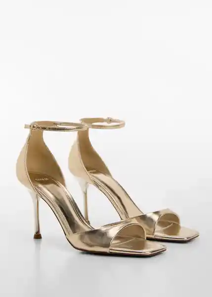 Sandalias Olen1 Oro Talla 39 Mujer Mango