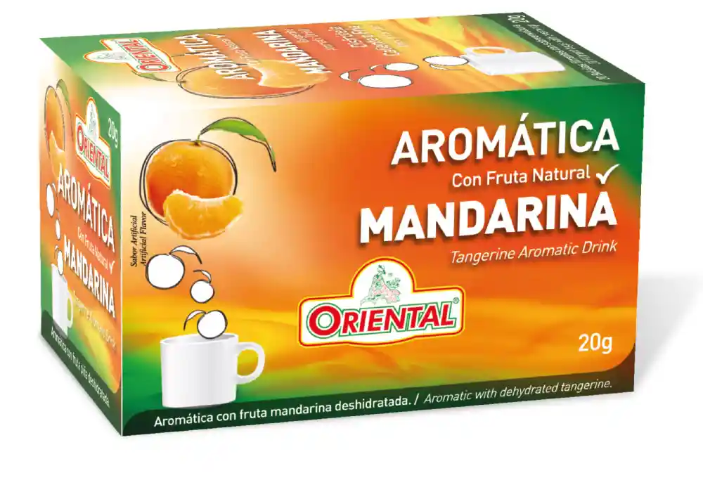 Oriental Aromática con Fruta Natural Mandarina Deshidratada