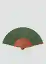 Abanico Stefan Verde Talla 99 Mujer Mango