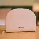Monedero Semicirculo Liso Rosa Miniso