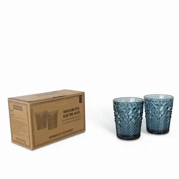 Set Vaso Alma Azul Ambiente Gourmet