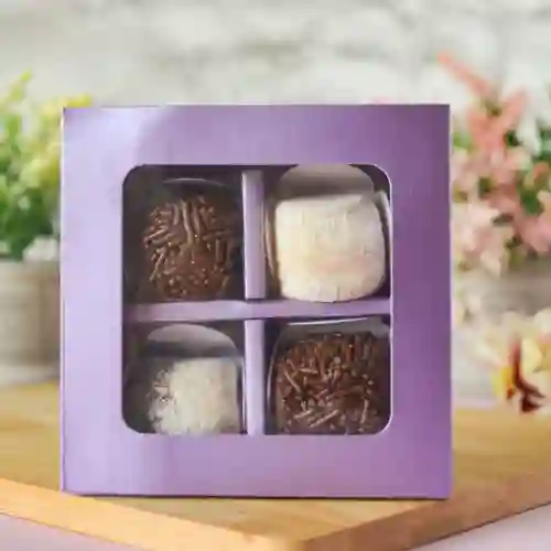 Caja de brigadeiro 4x1