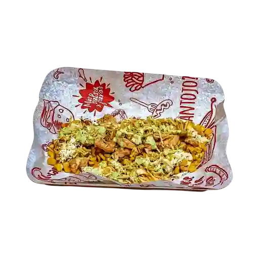 Desgranado pollo con papas