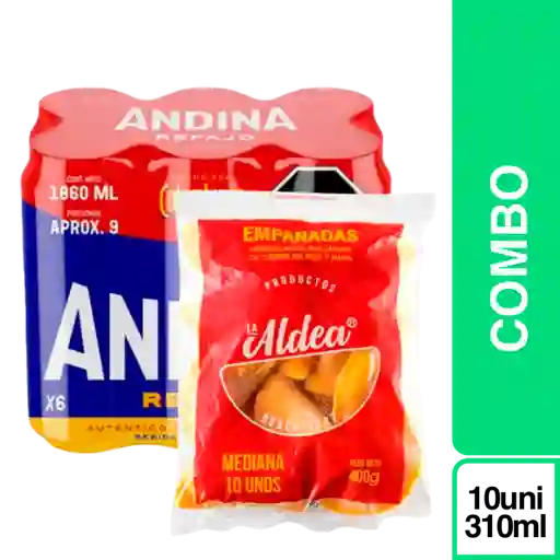 Combo Andina Refajo + Empanada la Aldea Mediana