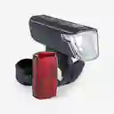 Luz Delantera y Trasera Ciclismo St110 Elops - Negro Decathlon