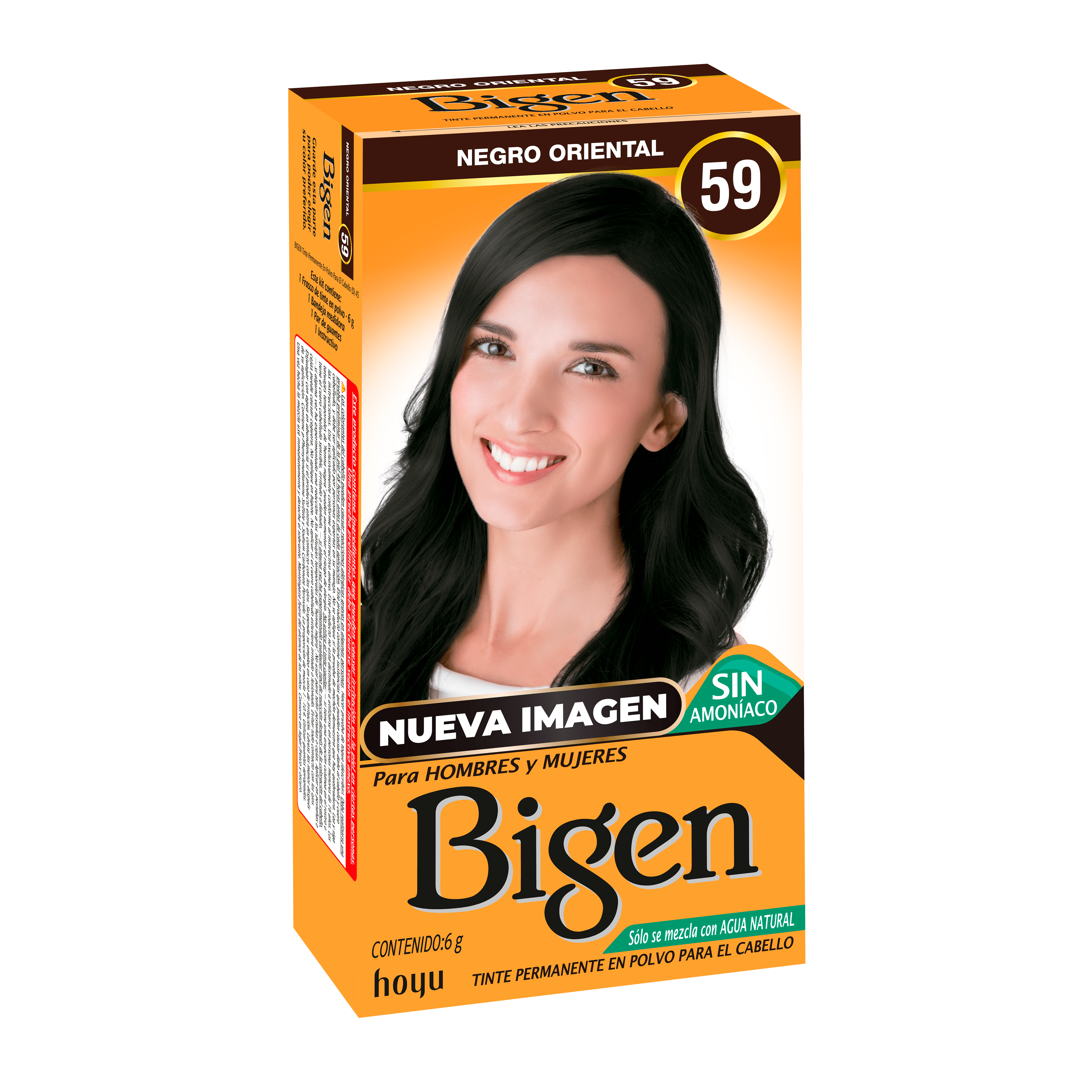 Bigen Tinte Permanente en Polvo Para el Cabello Tono 59 6 g