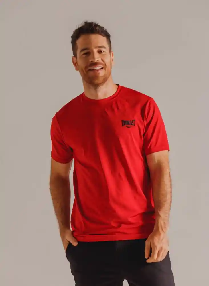 Camiseta M/c Para Hombre M - Rojo