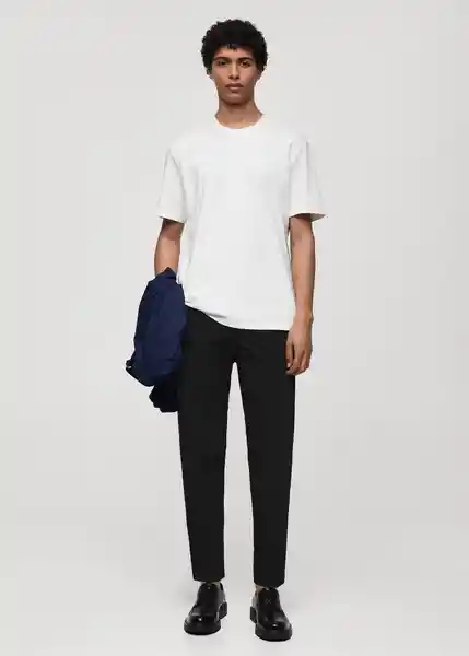 Pantalón Bologna Negro Talla 40 Hombre Mango